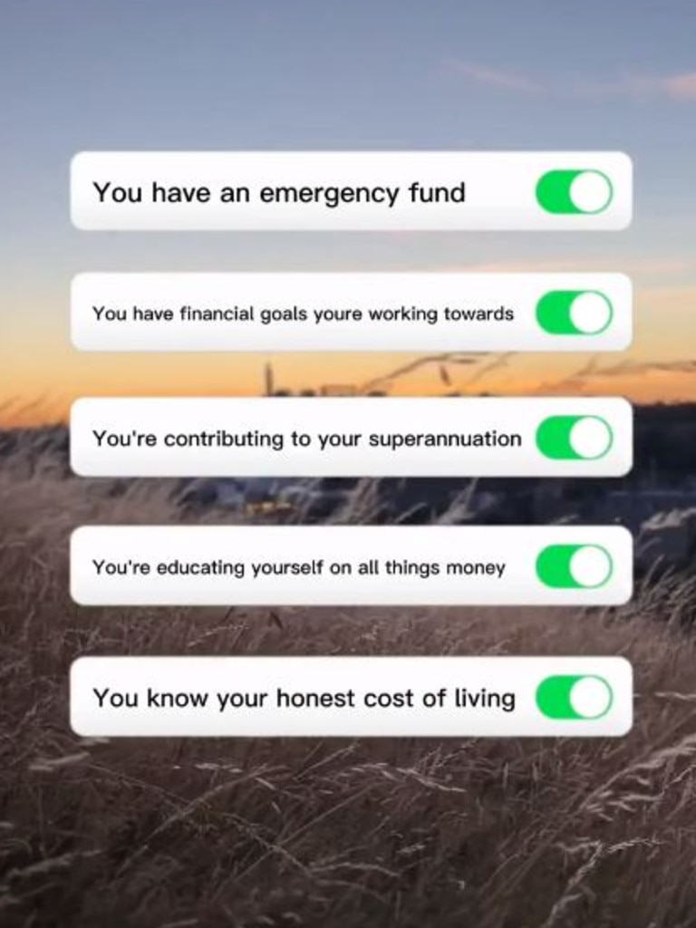 Knowing your honest cost of living is a helpful way to avoid budget shocks. Picture: Instagram
