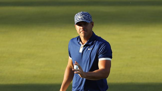 Brooks Koepka admits he got a little lucky in a sparkling six-under par 66. Picture: Getty