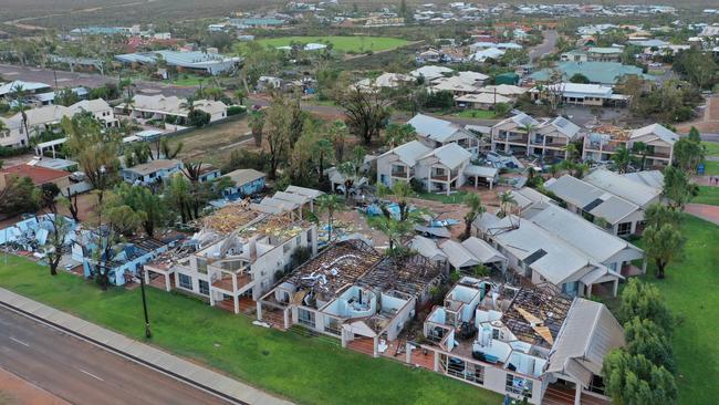 Pictures of the devastation caused by Cyclone Seroja after it crossed over the WA town of Kalbarri. Picture: Grahame Kelaher