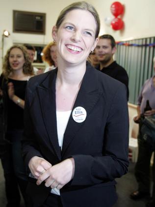 Kate Ellis arrives to her election night campaign party in 2004.