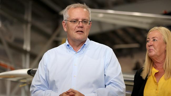 Prime Minister Scott Morrison in Darwin on May 17. Picture: Asanka Ratnayake/Getty Images