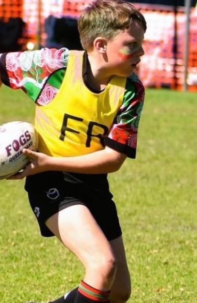 Redlands Rugby League junior Sonny Flahey.