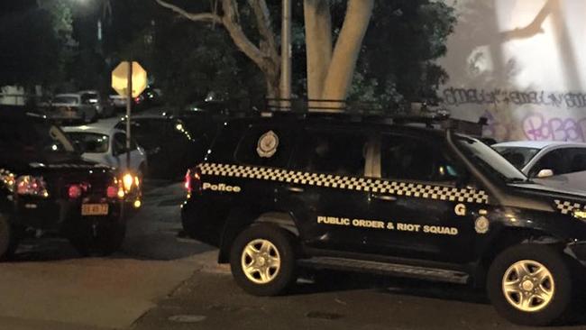 Riot police had to be called to Marrickville Town Hall in Sydney’s Inner West.