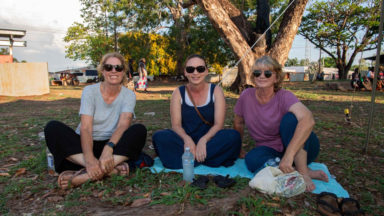 Gaye Grey, Rhiannon Mitchell and Colleen Mitchell. Picture: Pema Tamang Pakhrin