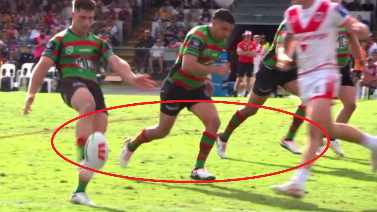 Picture shows Lachlan Illas kicking