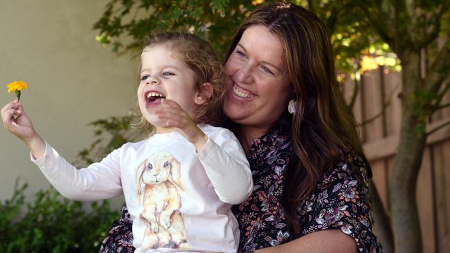 Tara Duke with Maia, who is one of the many Australians whose lives have been transformed by an organ donor, receiving a liver transplant.