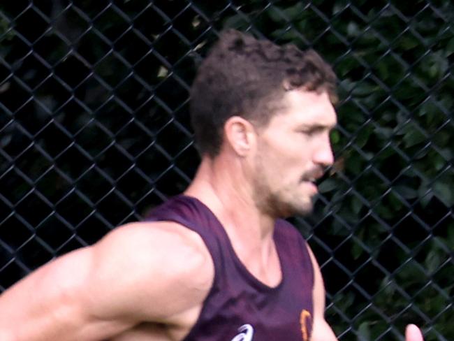 Corey Oates, Winger, at Broncos training  Clive Berghofer Field, Red Hill , on Thursday 23rd March 2023 - Photo Steve Pohlner