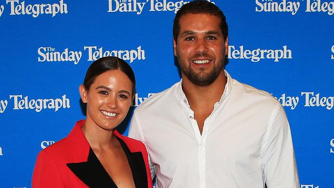 Pride of Australia awards 2016 held at Royal Automobile Club of NSW. Jacinta and Buddy Franklin. Picture: Toby Zerna