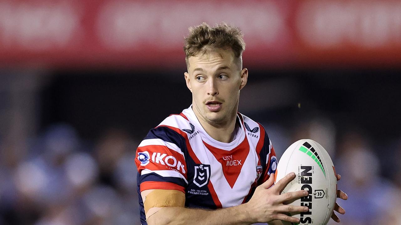 Sam Walker had a mixed 2023 season, capped off by his axing and injury woes, but played a key role in the Roosters late finals push. Picture: Getty Images