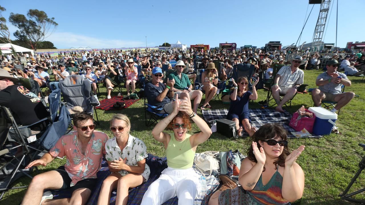 As the day went on, the crowd filled out. Picture: Mike Dugdale