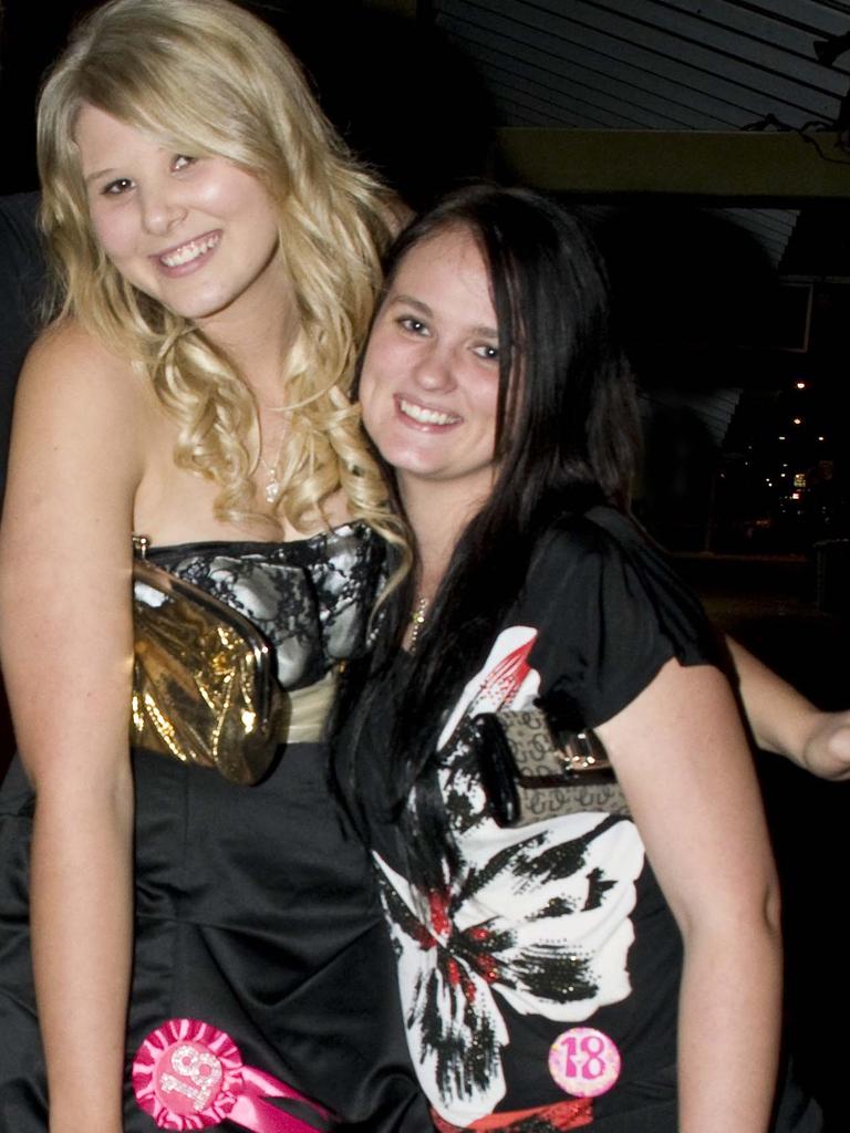 <p>Melanie Leyk and Rebecca Perkins at Code Nightclub, Mackay.</p>