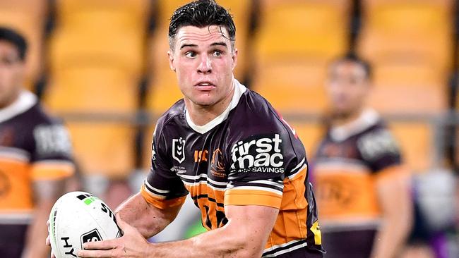 Brodie Croft’s future at the Broncos doesn’t look bright. Picture: Bradley Kanaris/Getty Images