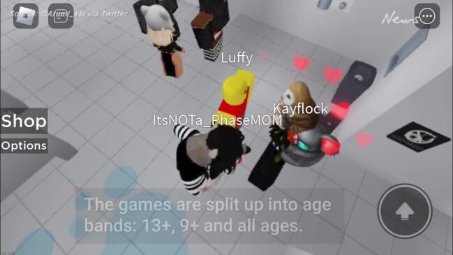 Mum discovers disturbing content in Roblox