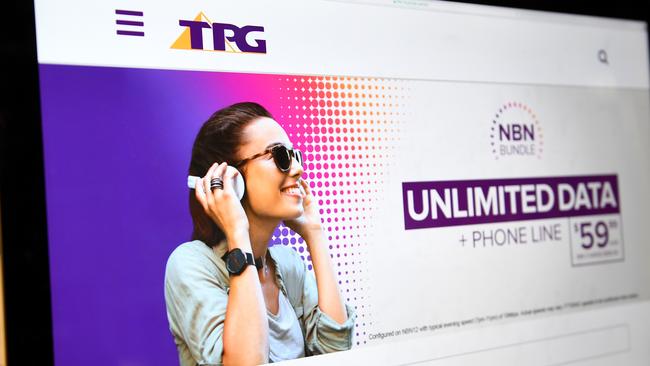 TPG Telecom remains in talks with Vocus Group to sell its fibre assets for $6.3bn. Picture: Dan Himbrechts/AAP