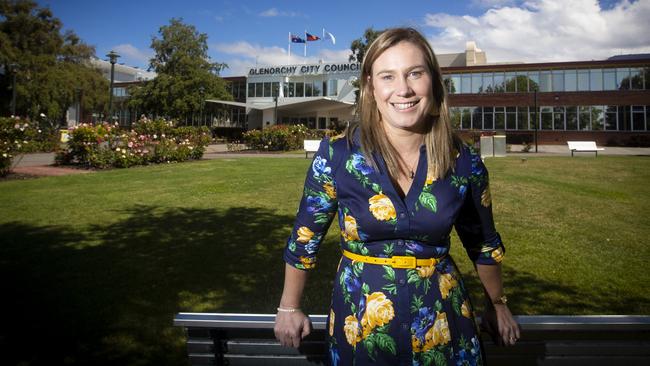 Glenorchy Mayor Kristie Johnston. Picture: LUKE BOWDEN