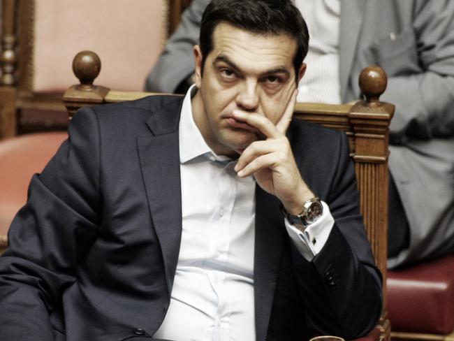 Negotiations ... Greek Prime Minister Alexis Tsipras has said he will accept a bailout offer but with several conditions. Picture: Milos Bicanski/Getty