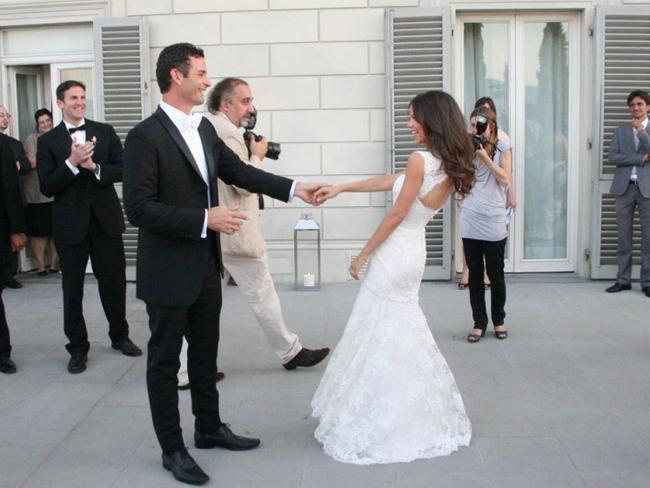 Tammin Sursok and her husband Sean McEwan on their wedding day. Picture: Tammin Sursok