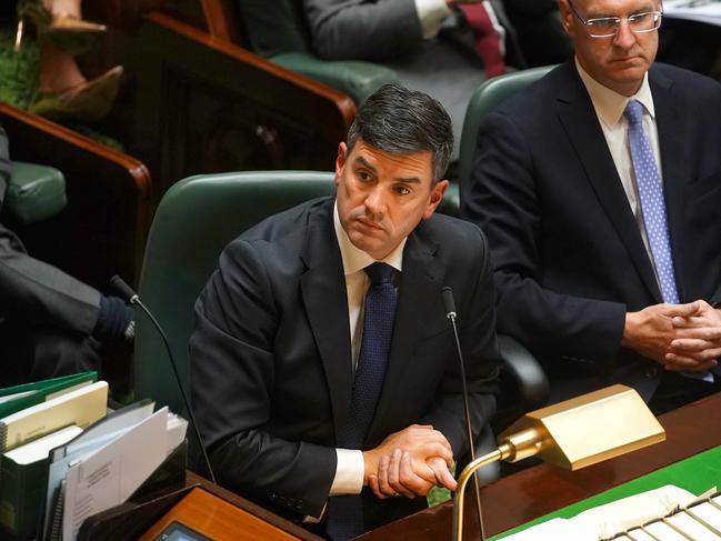 Brad Battin has announced the new “Break Bail, Face Jail” plan to tackle the youth crime crisis. Picture: Luis Enrique Ascui