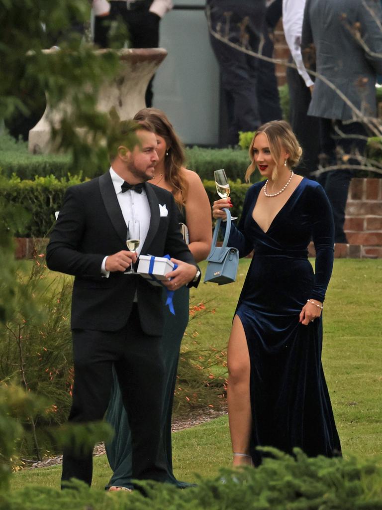 Guests were seen arriving for Ms Higgins’ wedding. Picture: NewsWire/ Peter Barnes