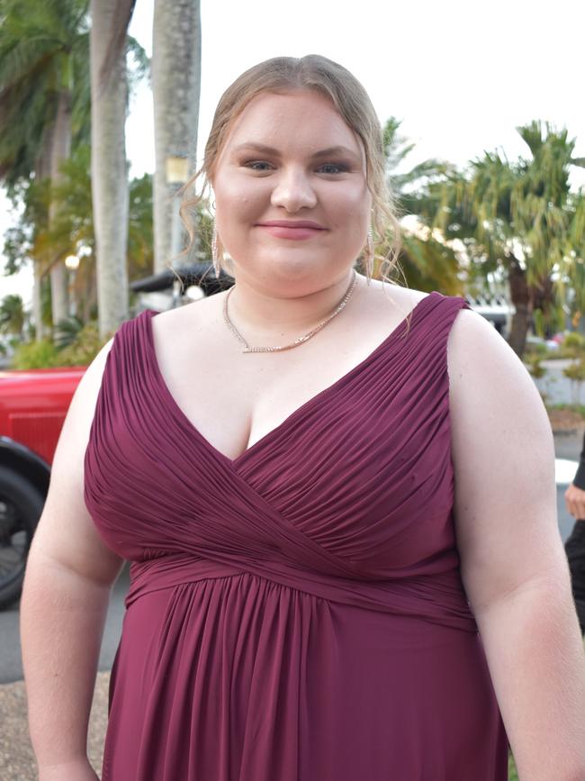 Carleigh Butler at the Sarina State High School formal at the MECC, Mackay, on Thursday November 19. Picture: Zizi Averill
