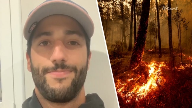 Ricciardo suits up for bushfire fight