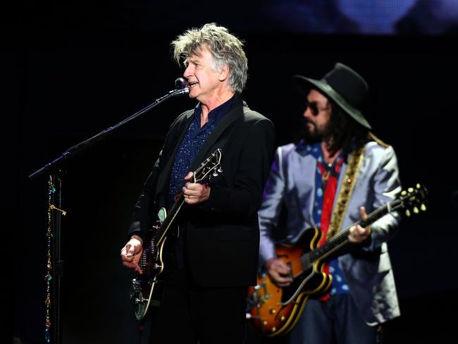 Fleetwood Mac in concert at the Boondall Entertainment Centre - Neil Finn and Mike Campbell, Boondall Tuesday 20th August 2019 Picture AAP/David Clark