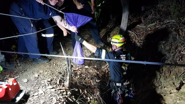 RSPCA inspectors went into a mine shaft to rescue a wallaby.