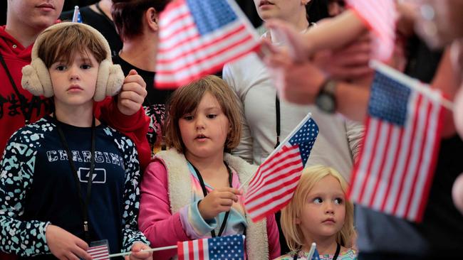 The families will be resettled by local refugee organisations across ten different states. Picture: CHIP SOMODEVILLA/ Getty Images via AFP