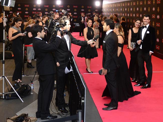 An electric atmosphere on the Red Carpet. Picture: Stephen Harman