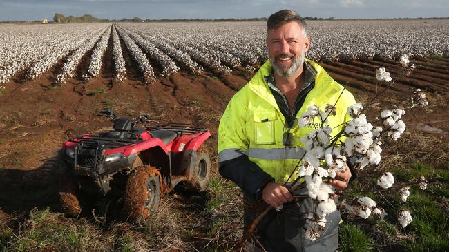 Gavin Dal Broi on his property near Carathool in NSW. Picture: Yuri Kouzmin