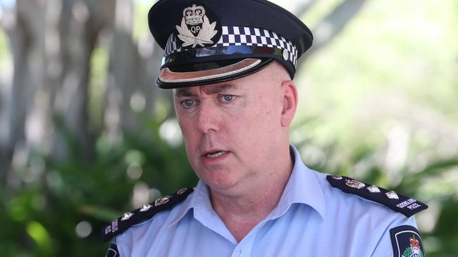 Acting Chief Superintendent Chris Hodgman met with Youth Justice Taskforce Assistant Commissioner Cheryl Scanlon in March to discuss the efforts made against juvenile crime in FNQ. Picture: Brendan Radke
