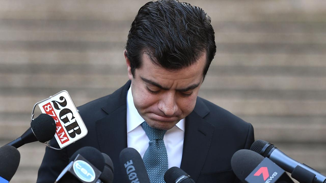 Senator Sam Dastyari was forced to quit politics over his links to China in a scandal that coincided with Canberra proposing new foreign interference laws. Picture: William West/AFP