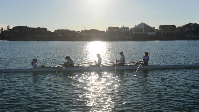 Head of the River, West Lakes, 2021. Picture: Michael Marschall