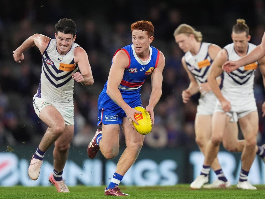 Ed Richards breaks away. Picture: Daniel Pockett/Getty Images