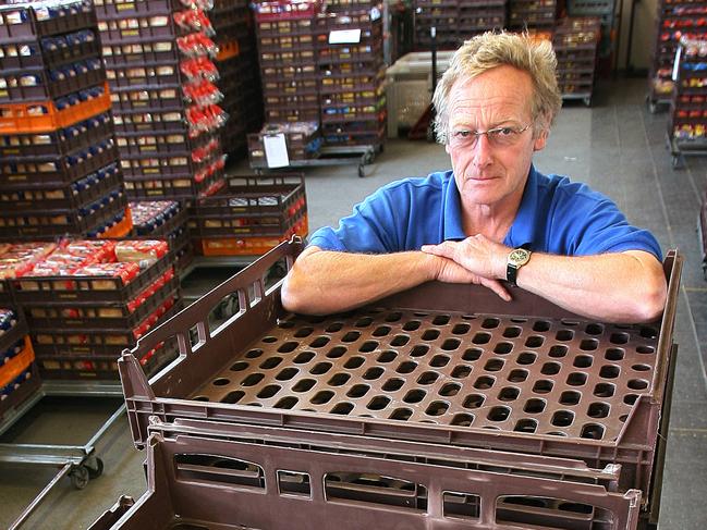 Cripps Nubake bakery desperate for return of crates, to hold an amnesty for return of crates between April 16th and 30th distributions coordinator Rodney Horne with empty crates