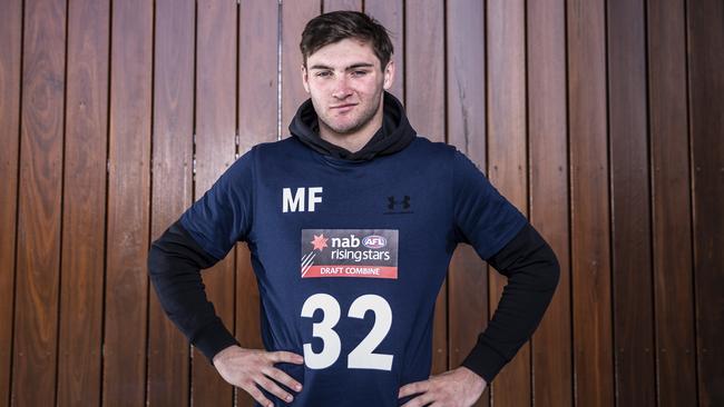 Norwood’s Cameron Taheny at the AFL Draft combine in Melbourne. Picture: Wayne Taylor