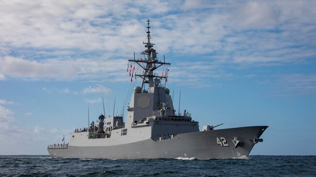 Air Warfare Destroyer HMAS Sydney.