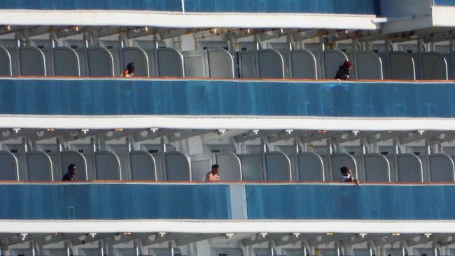 The Ruby Princess has docked at Port Kembla. Picture: John Grainger.