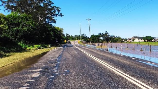 Clarence Valley Council picture of Yamba Road after it reopened Friday afternoon