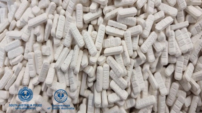 The word Xanax was imprinted on the tablets. Picture: Supplied