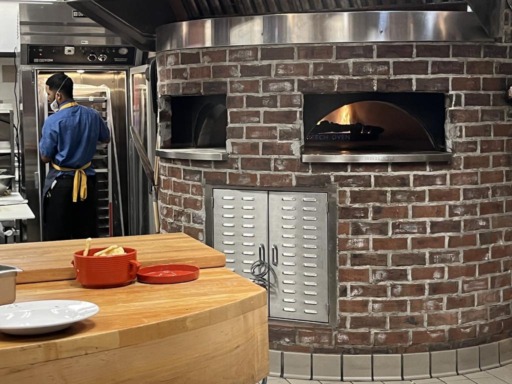 The McDonald’s brick pizza oven. Picture: Benedict Brook/news.com.au