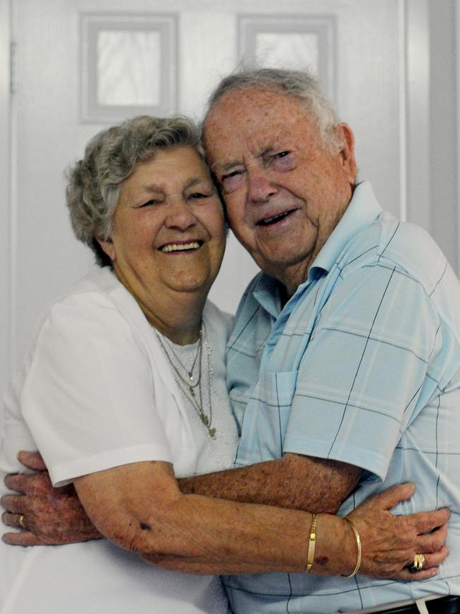 Jim and Beryl on their 60th wedding anniversary.