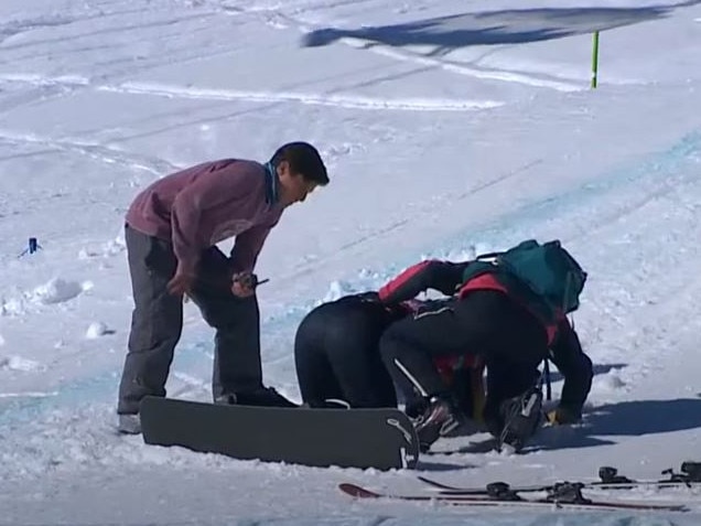 Australia's Winter Olympian Belle Brockhoff hospitalised after nasty crash.