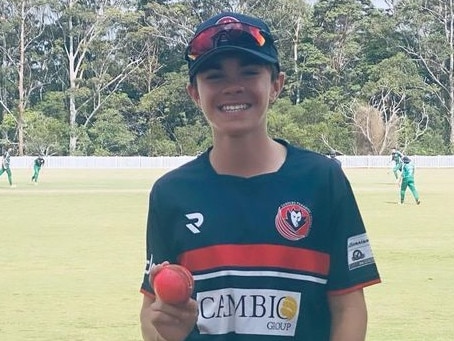 Surfers Paradise youngster Brodie Phelan claimed 5-30 from his eight overs in Cricket Gold Coast third grade against Green Mountain Tamborine Canungra. Picture: Supplied