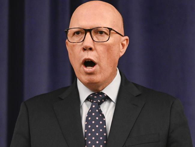 Labor’s negative ads on Peter Dutton are working. Picture: Martin Ollman