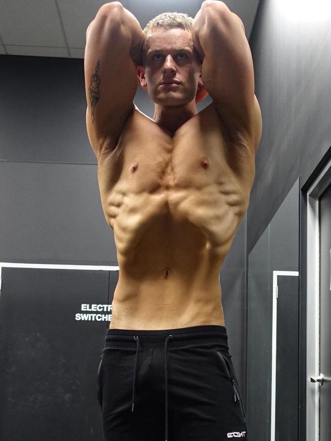 Geelong's most ripped bodies - Luke Bastiaan. Picture: Instagram