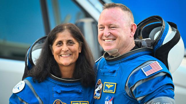 NASA astronauts Butch Wilmore, right, and Suni Williams. The study began as an effort to keep tabs on the energy levels of astronauts. Picture: AFP