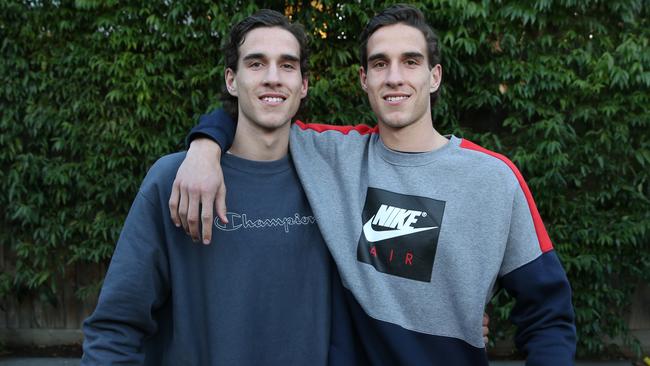 Identical twins Max (left) and Ben King are both future top 10 AFL draft picks. Pic: Michael Klein