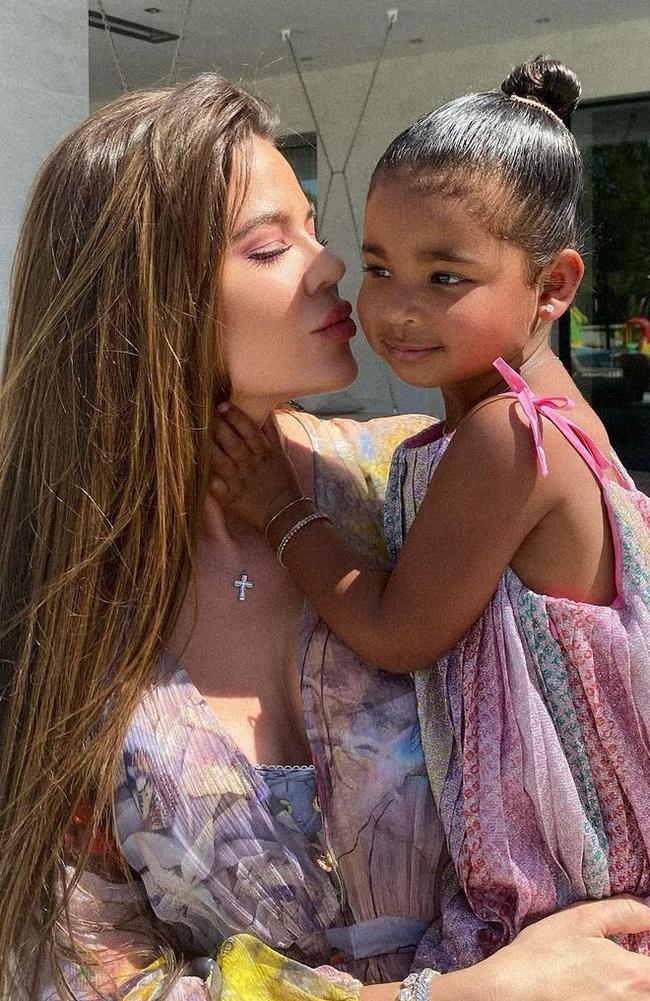 Khloe already has daughter, four-year-old True, with Tristan. Picture: Instagram