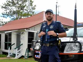 ON THE BEAT: Yarraman officer Sergeant Sean Relf said the hardest part of the job was delivering the bad news to parents after crashes. Picture: Tessa Mapstone